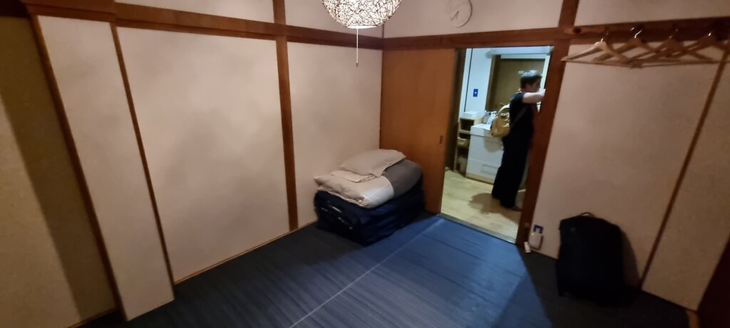 Les futons dans la chambre