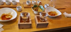 Le dernier verre de saké du repas