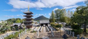 Une vue générale du temple de busshozancho