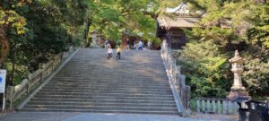 Une série de marches du temple de kotohira