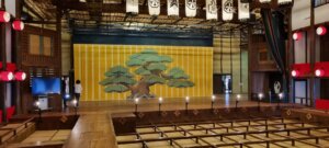 La scène du théâtre de kabuki