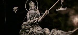 Une peinture dans le souterrain du temple
