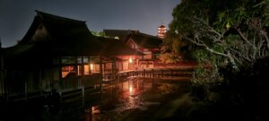 La pagode et le temple de nuit
