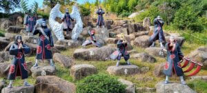 Sculptures des membres de l'akatsuki de Naruto