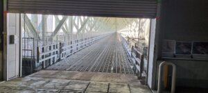 Vue de la passerelle de maintrenance