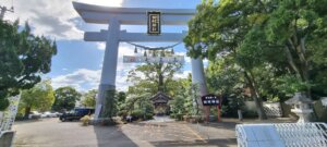 La torii de l'entrée du temple