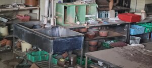 Les cuisines de l'hôtel abandonné