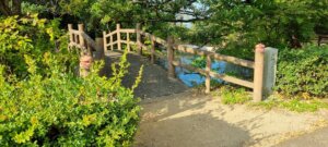 Le pont de la mare rouge de Yashima