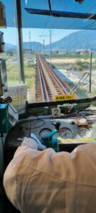 Le train sur un pont