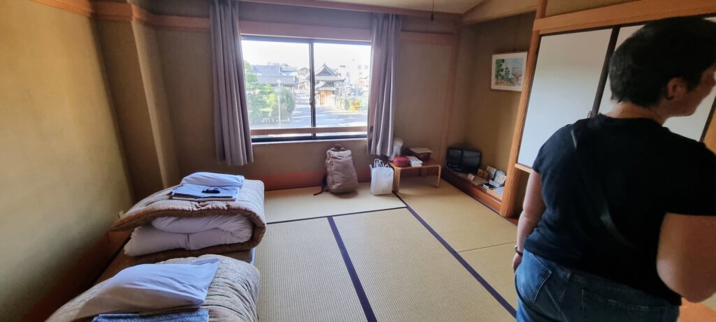 La chambre au monastère de zentsuji