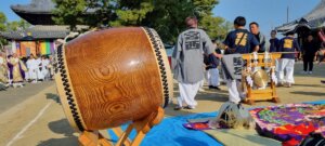 Un tambour pour le matsuri de zentsuji