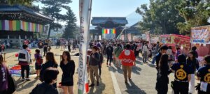 La foule lors du matsuri de zentsuji