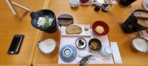 Le petit déjeuner au monastère de zentsuji